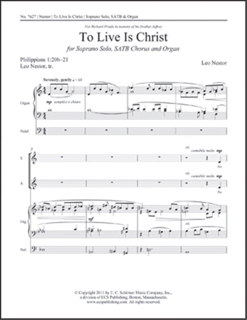 To Live Is Christ